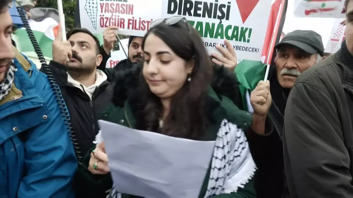 Filistin Eylem Komitesi’nden Ambarlı Limanı Eylemi